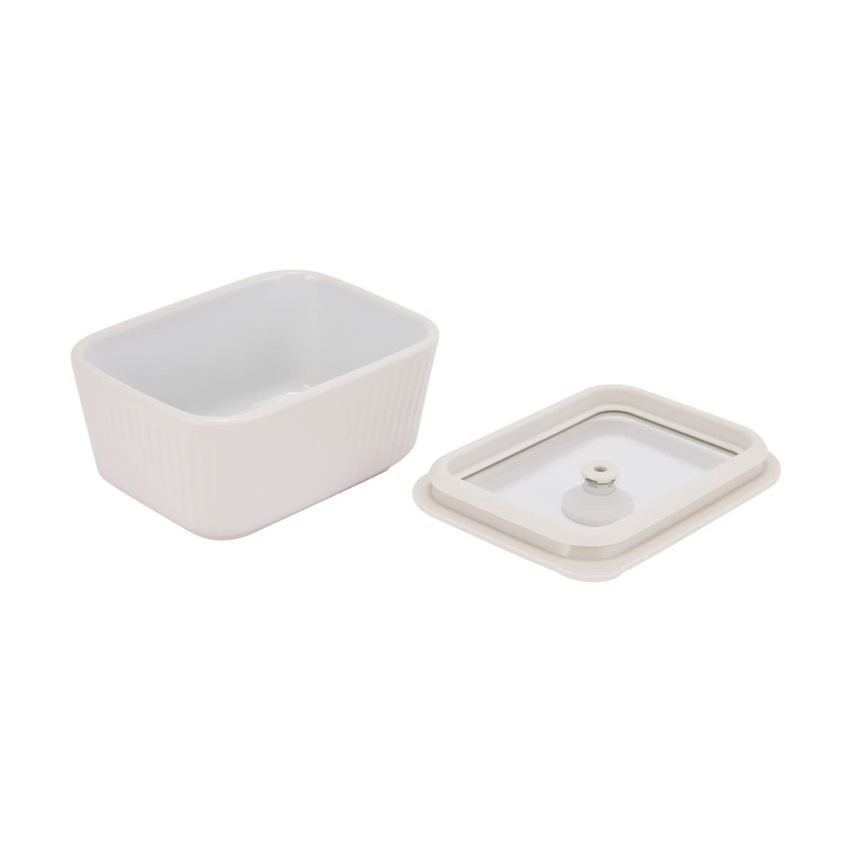 500ml Porcelain Container with Glass Lid