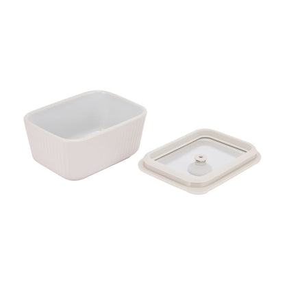 500ml Porcelain Container with Glass Lid