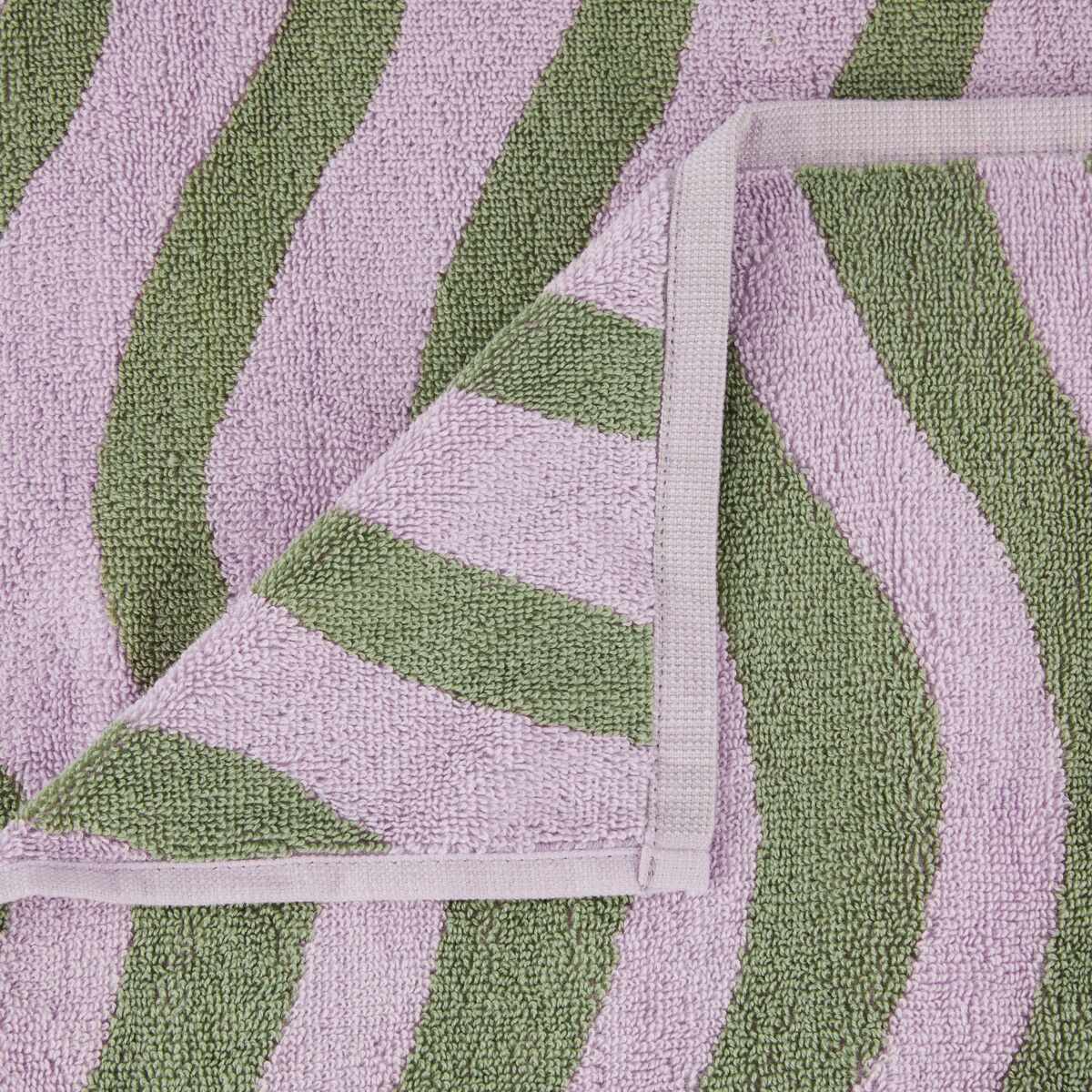 Lilac Wave Cotton Bath Towel
