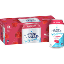 Mount Franklin Lightly Sparkling Raspberry 375mL x 10 pack
