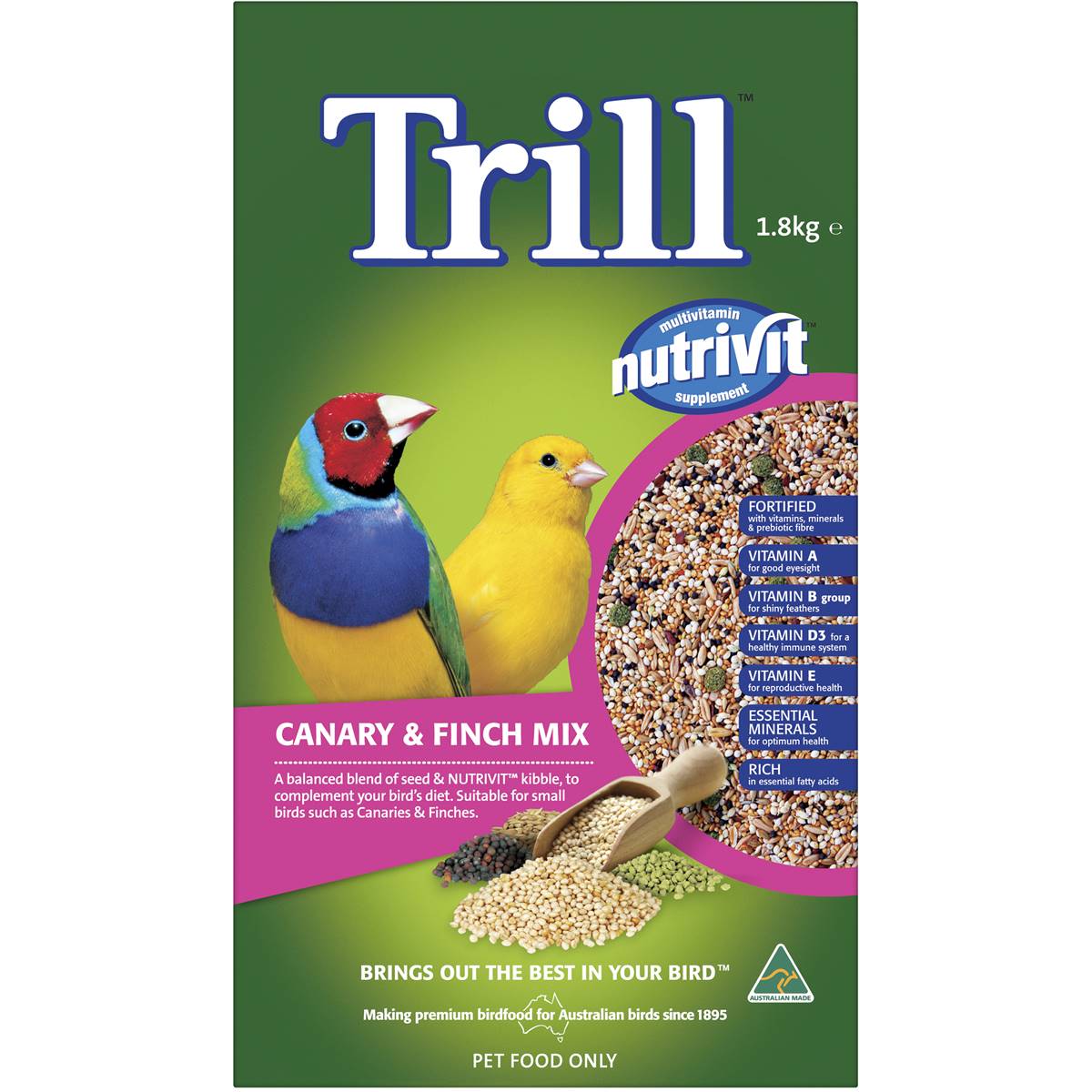 Trill Canary & Finch Mix 1.8kg