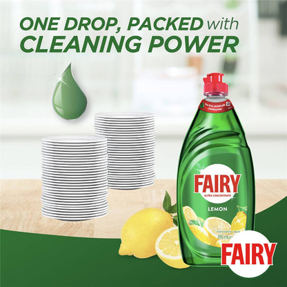 Fairy Ultra Concentrate Lemon Dishwashing Liquid 495ml