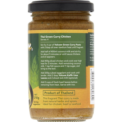 Valcom Paste Thai Green Curry 210g