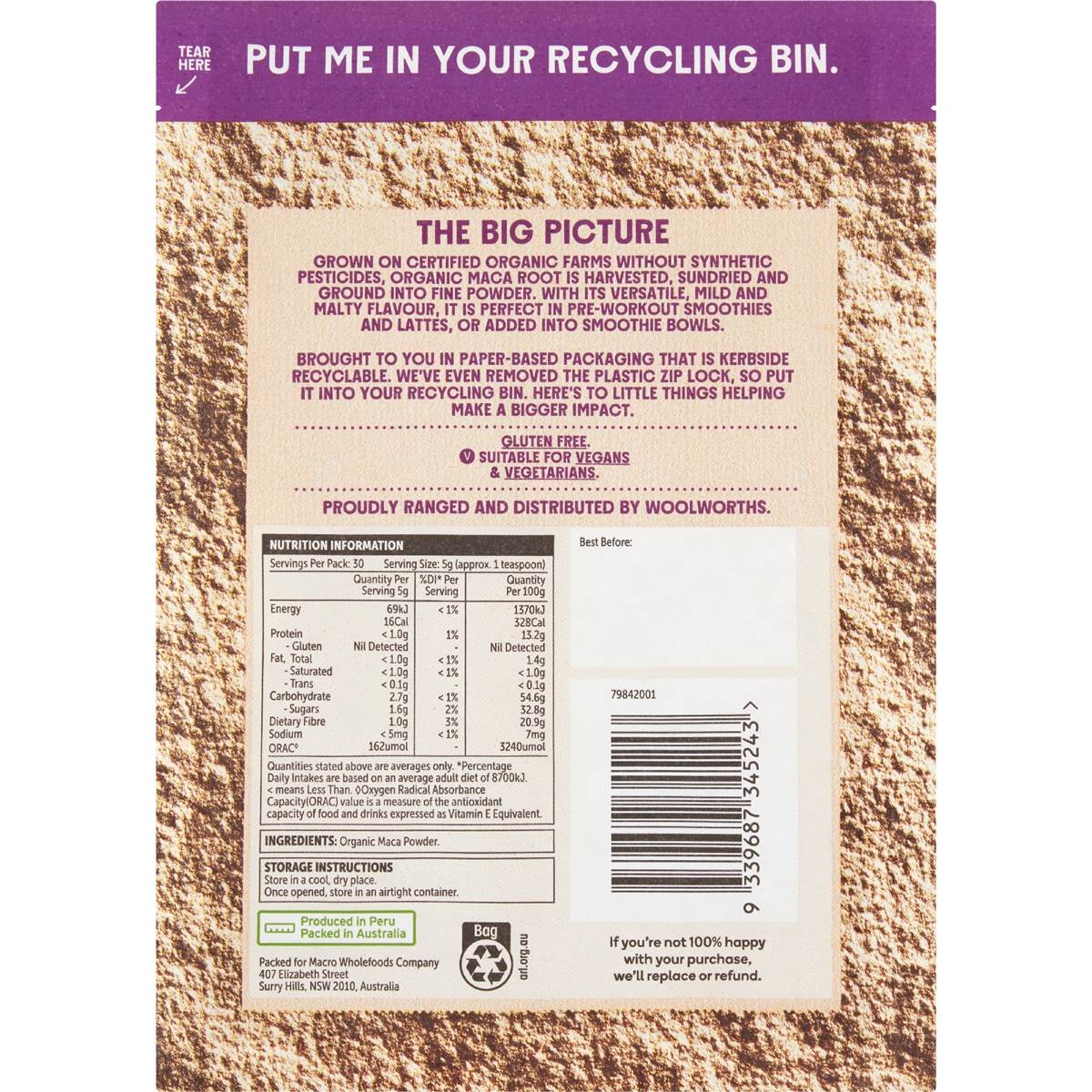 Macro Maca Powder 150g