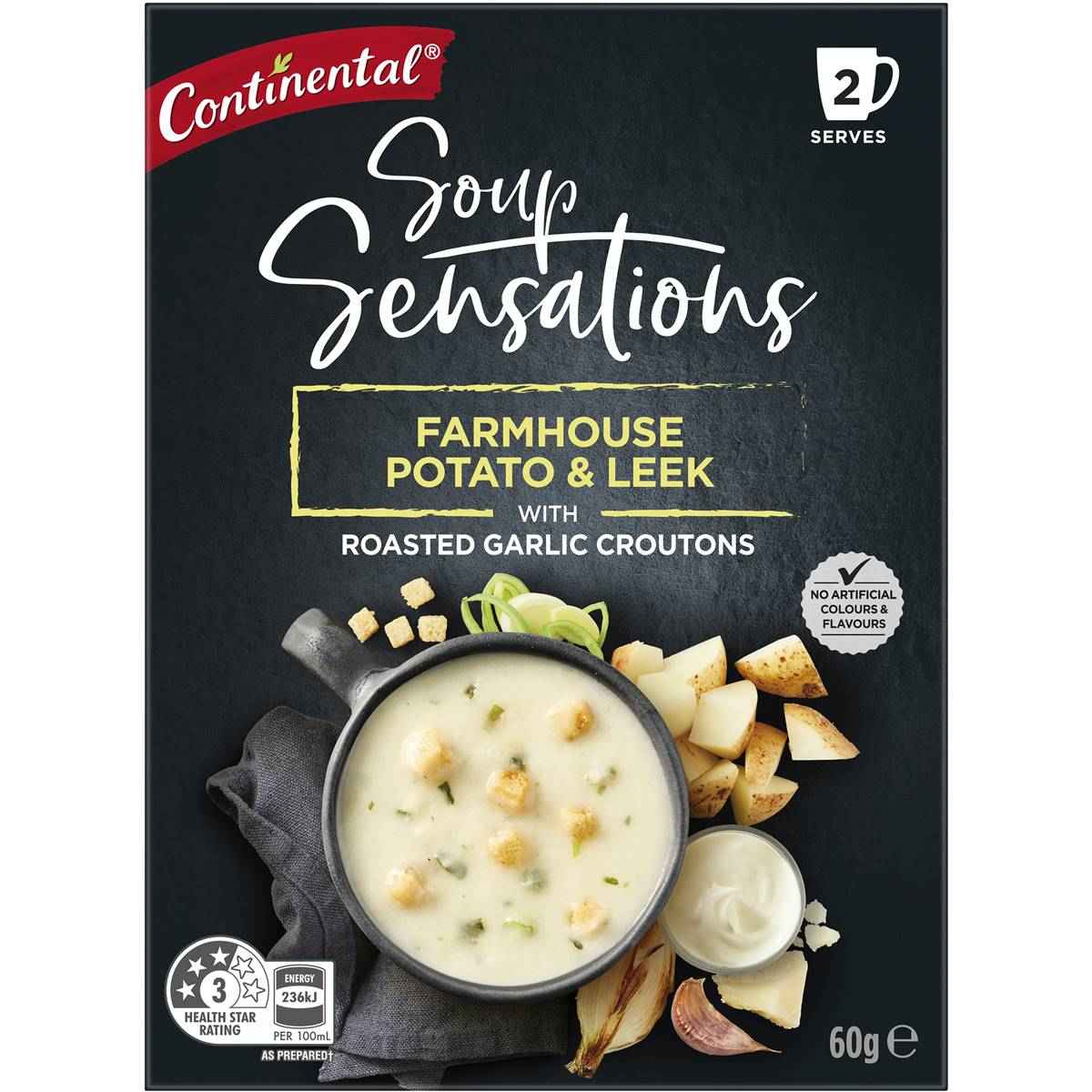 Continental Soup Sensations Farmhouse Potato & Leek Serves 2 60g