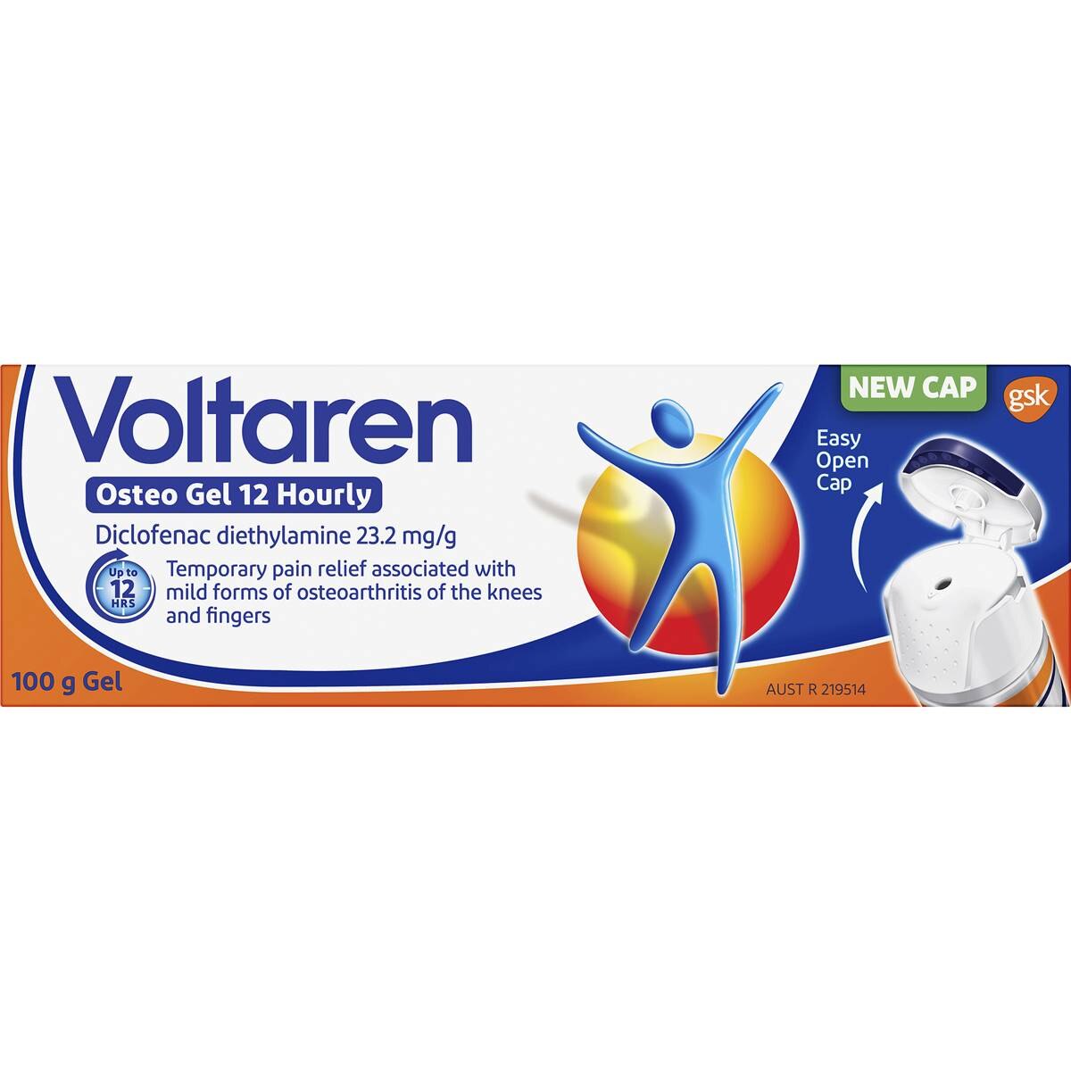 Voltaren 12 Hourly Pain Relief Osteo Gel 100g