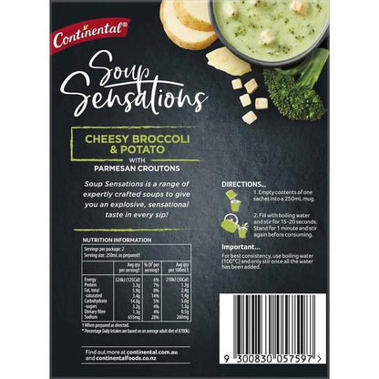 Continental Soup Sensations Cheesy Broccoli & Potato Serves 2 56g