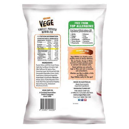 Vege Chips Sweet Potato Nibbles Honey Soy Flavour 75g