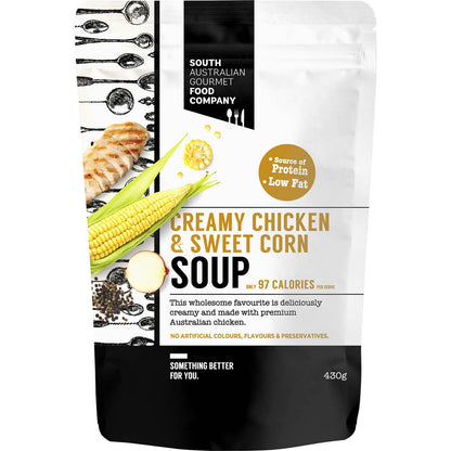 South Australian Gourmet Food Company Creamy Chicken & Sweet Corn Soup Pouch 430g