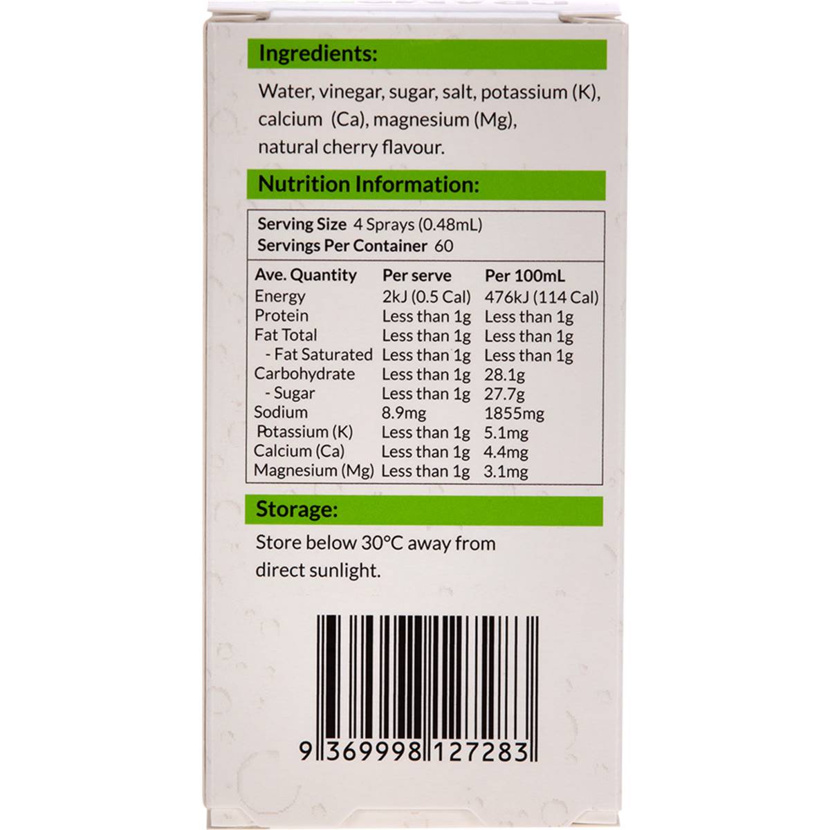 CrampFix Rapid Mouth Spray Sour Cherry Flavour 30ml