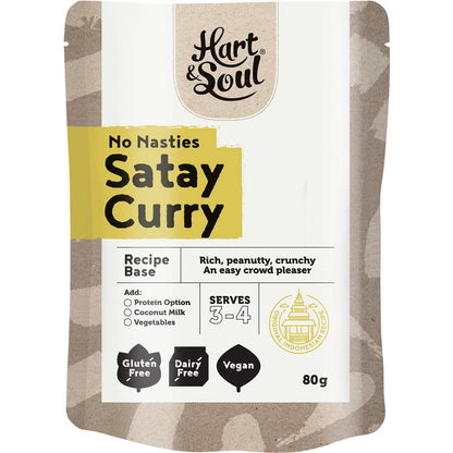Hart & Soul All Natural Satay Curry Recipe Base 80g