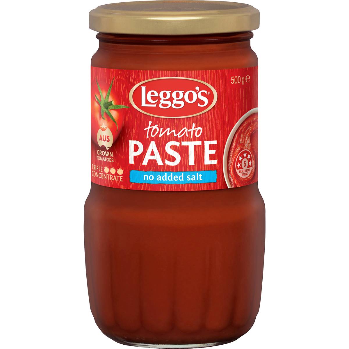 Leggo's Australian Grown Tomato Paste No Added Salt 500g