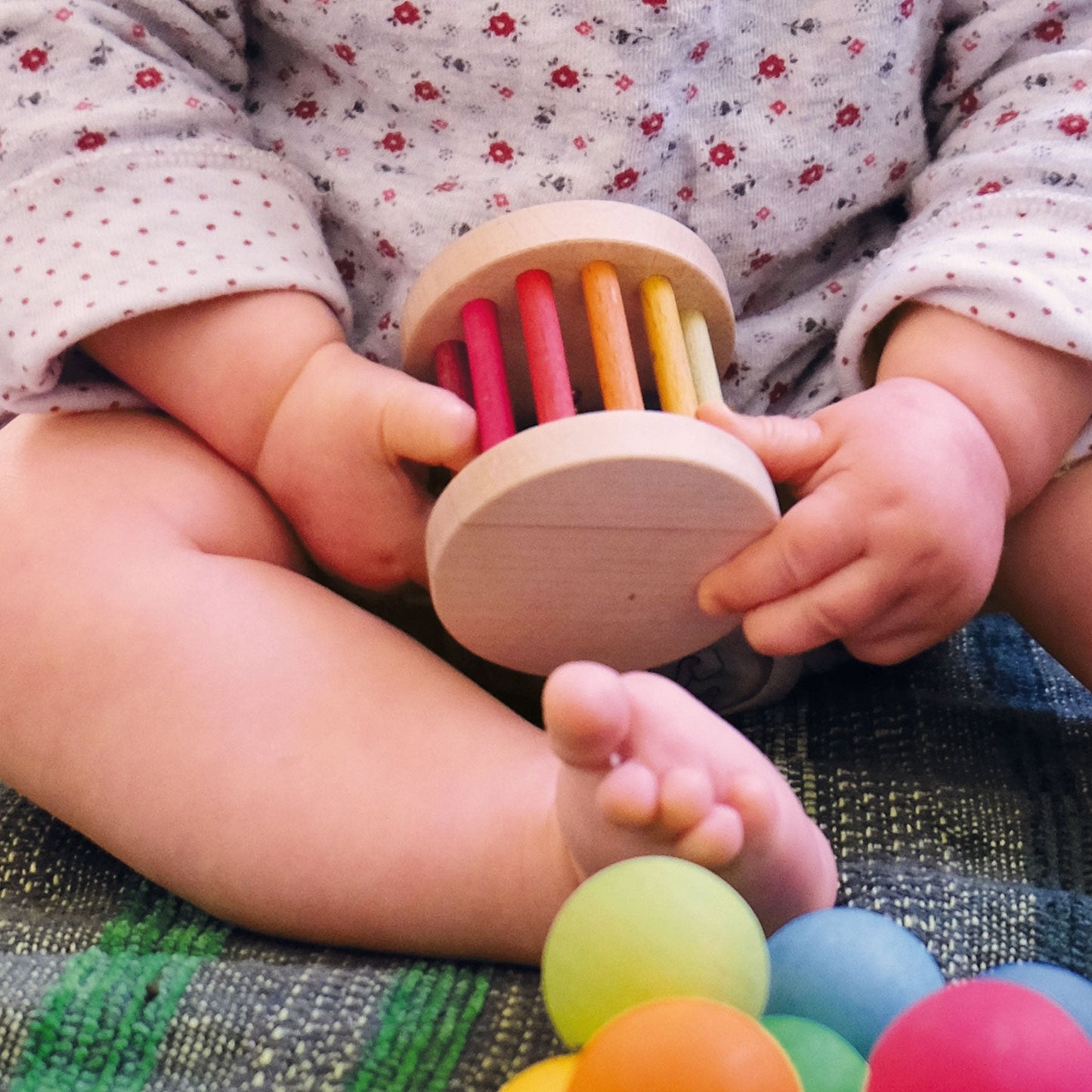 Grimm's Rattle Mini Rolling Wheel Baby Toys Baby Gifts Idea Best Seller 0m+