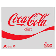 Coca-Cola Diet Soft Drink Multipack Cans 375ml X 30 Pack