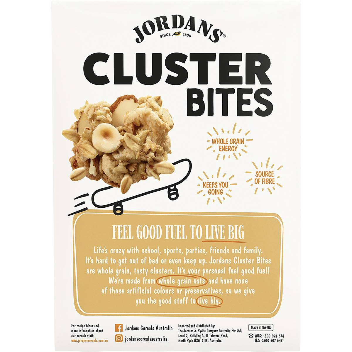 Jordans Cluster Bites Honey Nut 500g