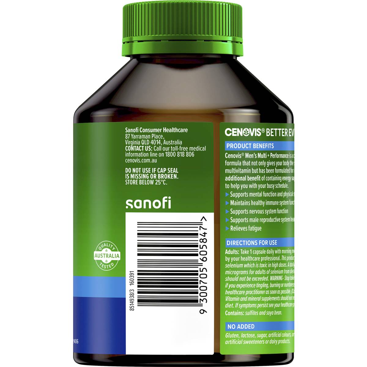 Cenovis Men's Multivitamin Capsules + Performance Multi Vitamin 100 Pack