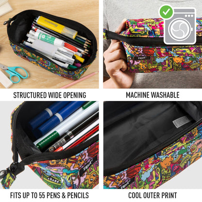 ZIPIT Lenny Pencil Case Stationary Best Seller 3yrs+