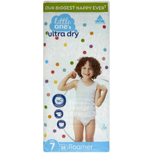 Little One's Ultra Dry Roamer Nappies 18+ Kg Size 7 36 Pack
