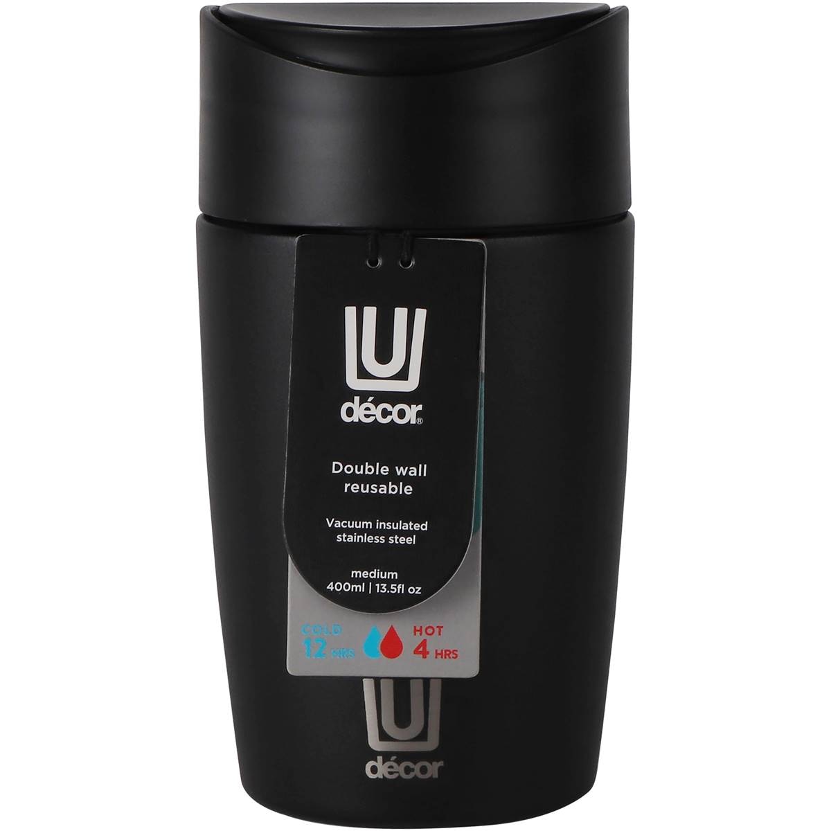 Decor Travel Cup Insulated Stainless Steel 400mL