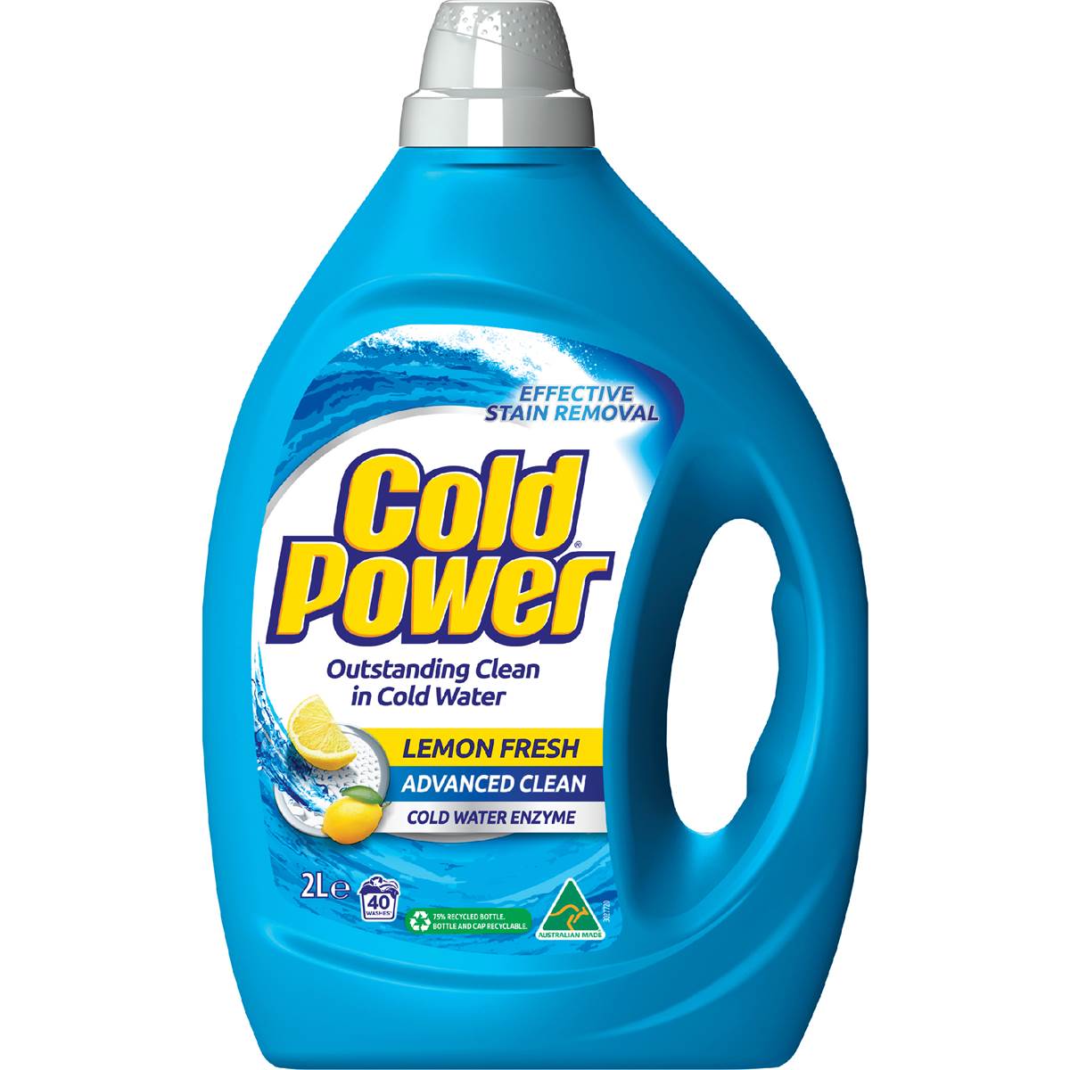 Cold Power Advanced Clean Lemon Laundry Liquid Washing Detergent 2L