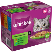 Whiskas Senior 7+ Years Wet Cat Food Mixed Favourites In Jelly 85g x 12 pack