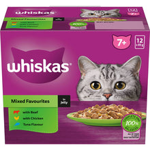 Whiskas Senior 7+ Years Wet Cat Food Mixed Favourites In Jelly 85g x 12 pack