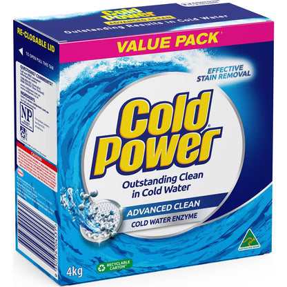 Cold Power Advanced Clean Laundry Washing Powder Detergent 4kg
