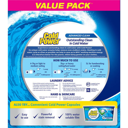 Cold Power Advanced Clean Laundry Washing Powder Detergent 4kg
