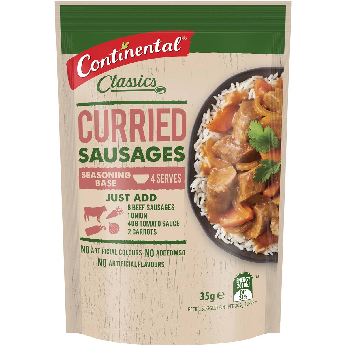 Continental Recipe Base Curried Sausages 35g