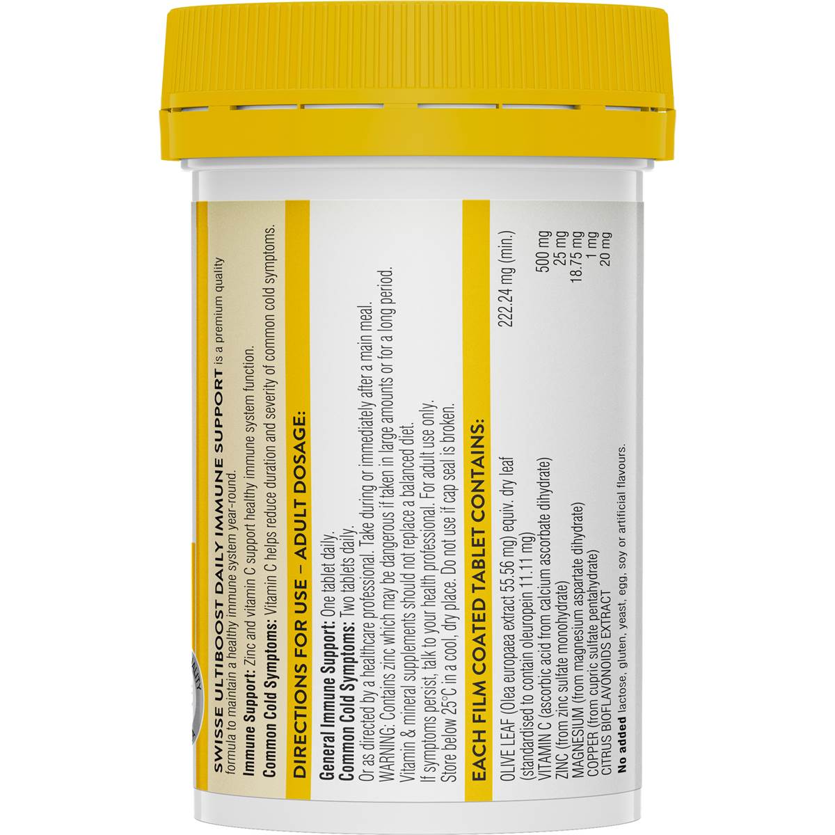Swisse Ultiboost Daily Immune Support Tablets 60 pack