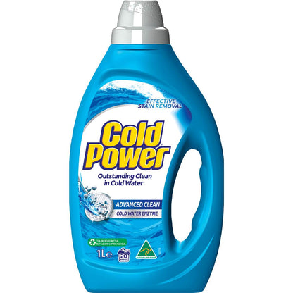 Cold Power Advanced Clean Laundry Liquid Washing Detergent 1L