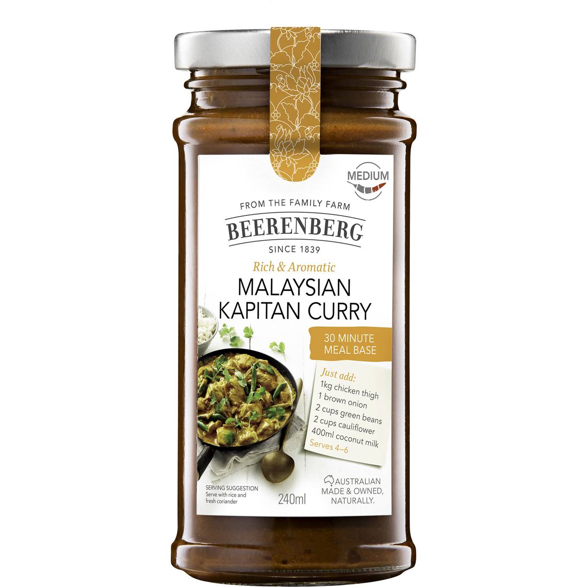 Beerenberg Malaysian Kapitan Curry 240ml