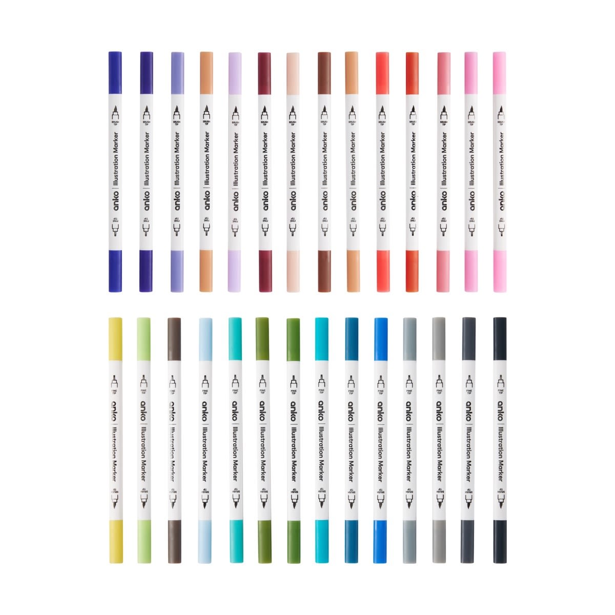28 Pack Illustration Marker Set