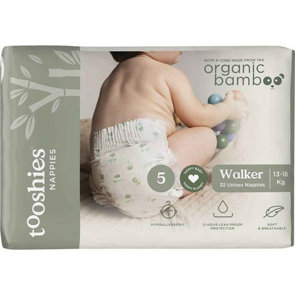 Tooshies ECO Nappies Size 5 Walker 32 pack