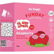 Funday Kids Flavoured Gummy Frogs Raspberry 90g