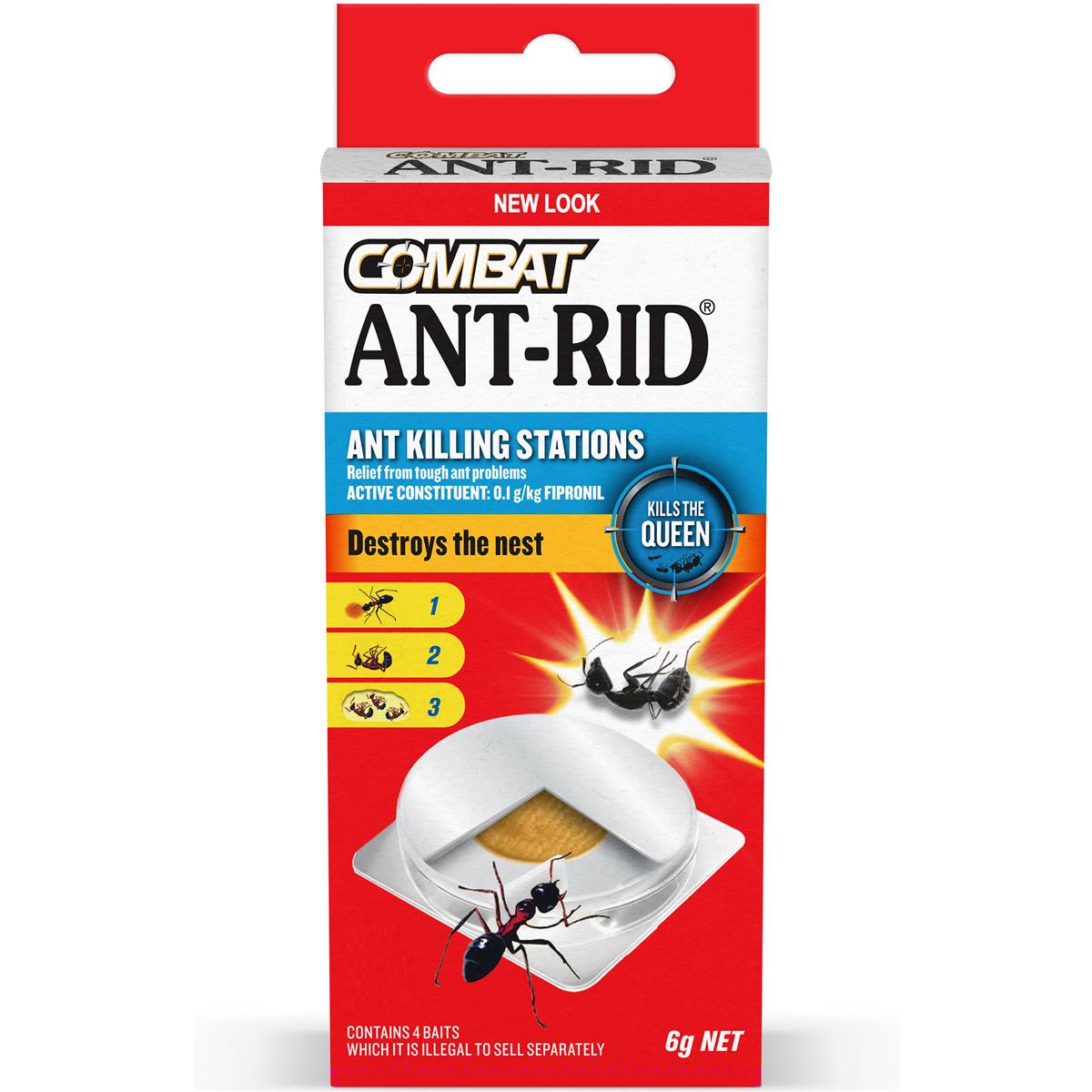 Combat Ant-Rid Ant Bait Ant Control Ant Control 6g x4 Pack