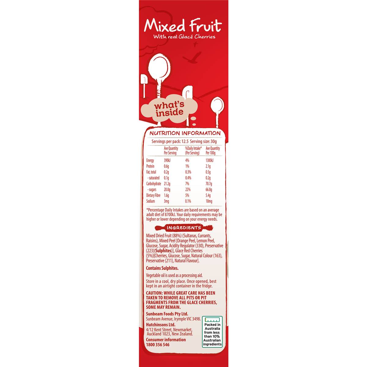 Sunbeam Mixed Fruit 375g