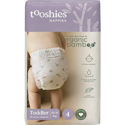 Tooshies ECO Nappies Size 4 Toddler 36 pack