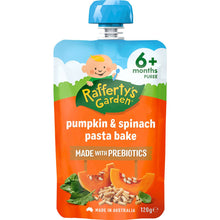 Rafferty's Garden Baby Food Pouch Pumpkin & Spinach Pasta Bake 6+ Months 120g
