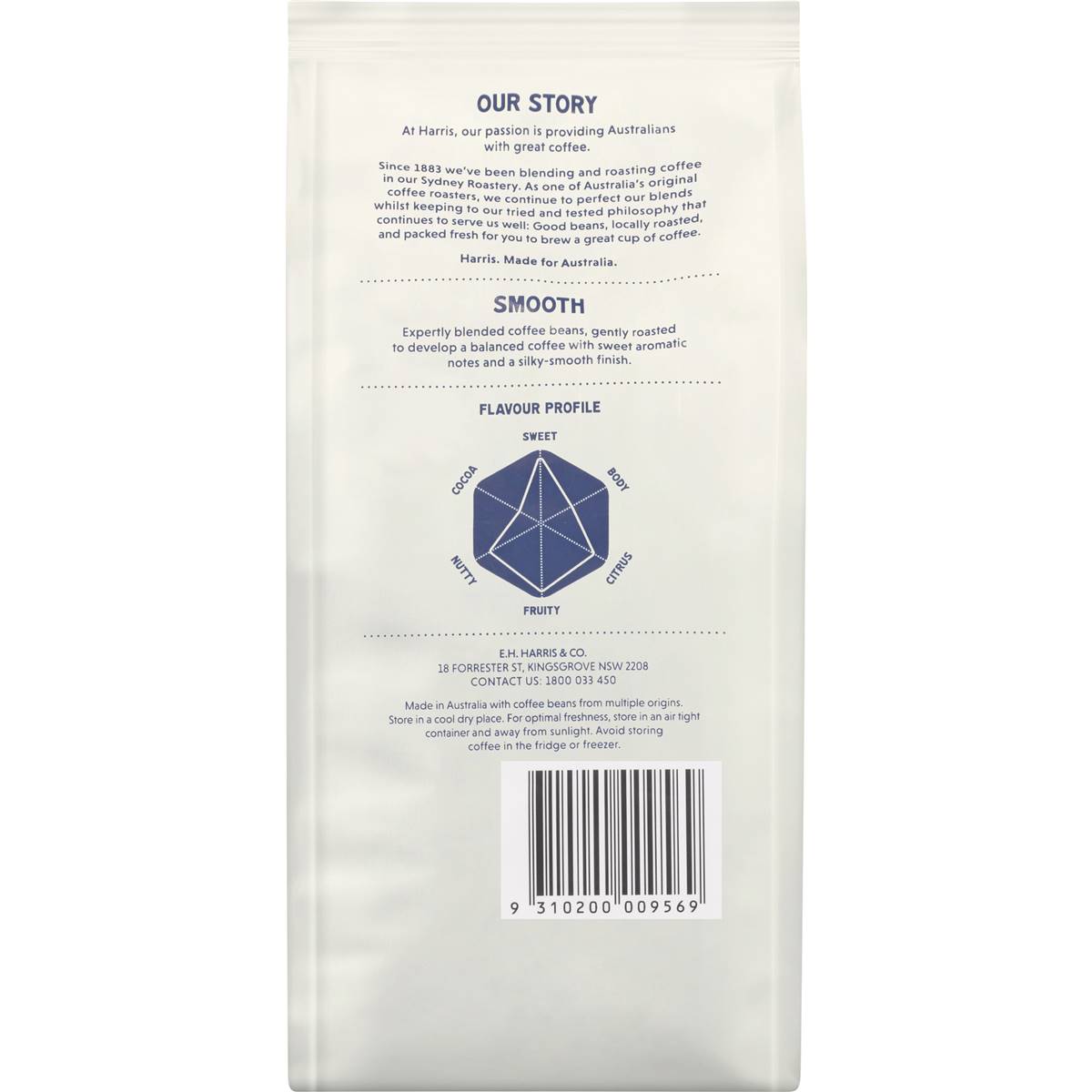 Harris Coffee Ground Smooth 200g