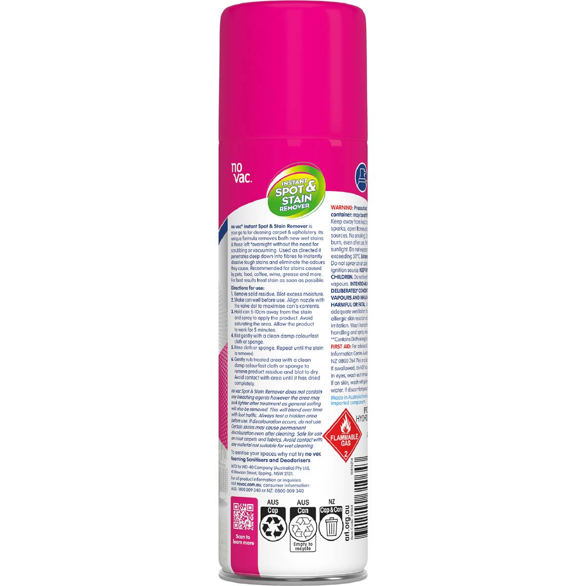 No Vac Instant Spot & Stain Remover 290g