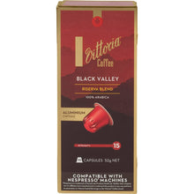 Vittoria Black Valley Nespresso Compatible Coffee Capsules Pack 10