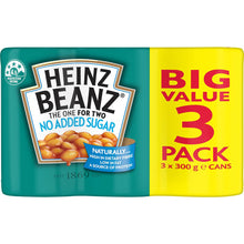 Heinz Beanz Canned Baked Beans No Added Sugar 300g x 3 pack