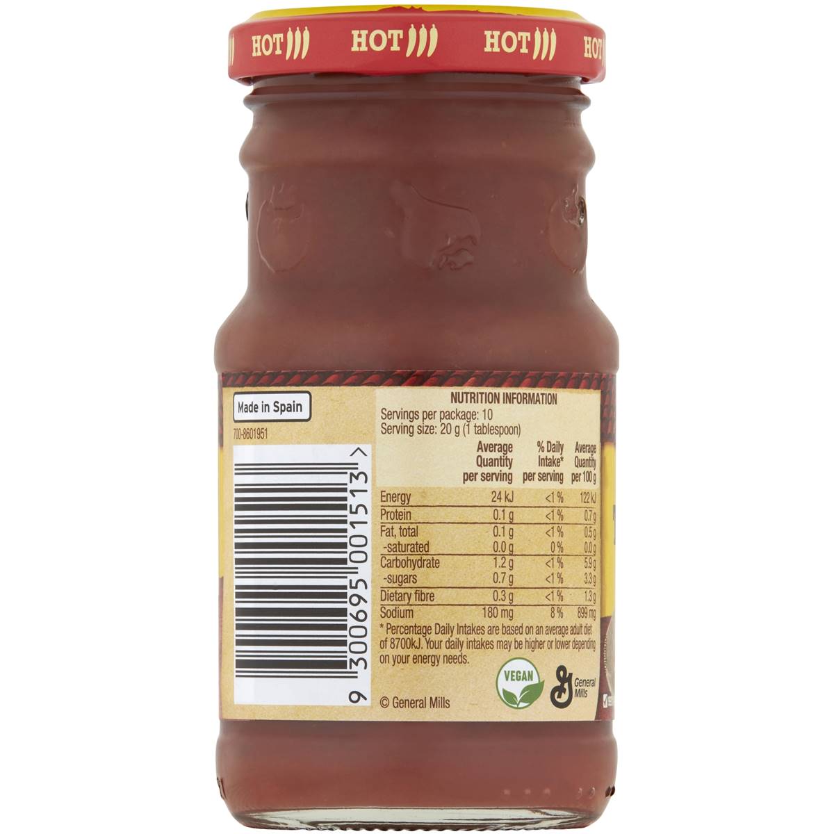 Old El Paso Taco Sauce Hot Taco Sauce 200g