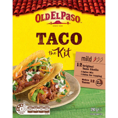Old El Paso Taco Kit Mexican Style Taco Kit 290g