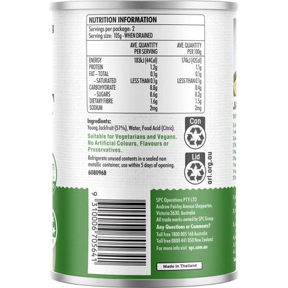 SPC Young Green Jackfruit Pieces In Water 410g