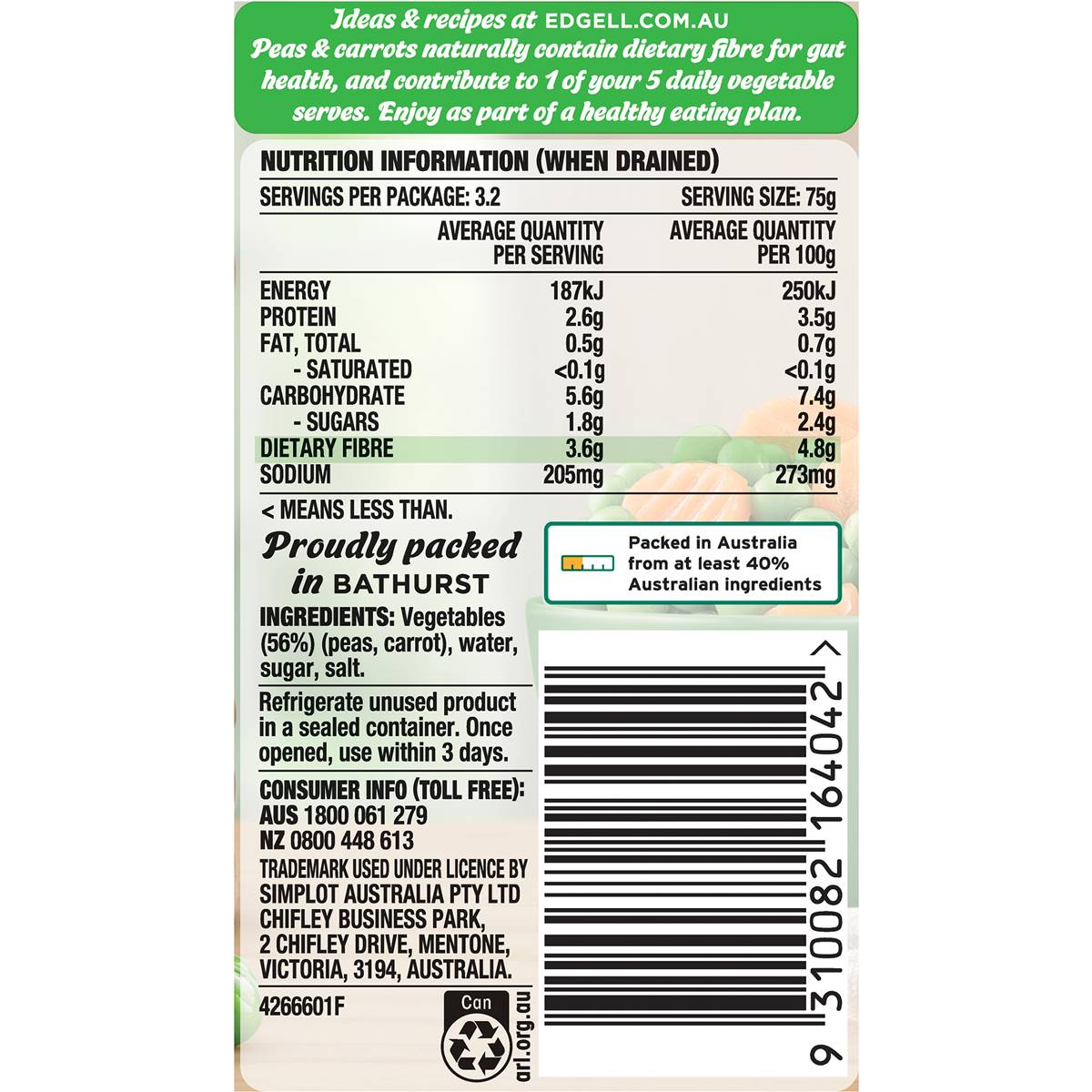 Edgell Peas & Carrots 420g