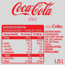 Coca-Cola Diet Soft Drink Bottle 1.25l