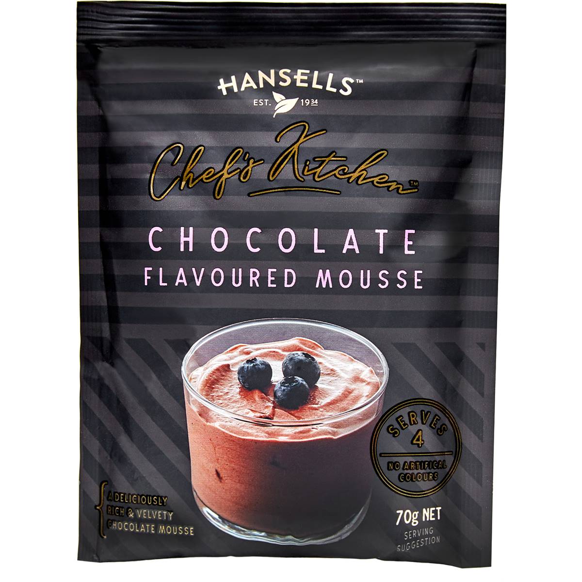 Hansells Chef's Kitchen Chocolate Flavoured Mousse 70g