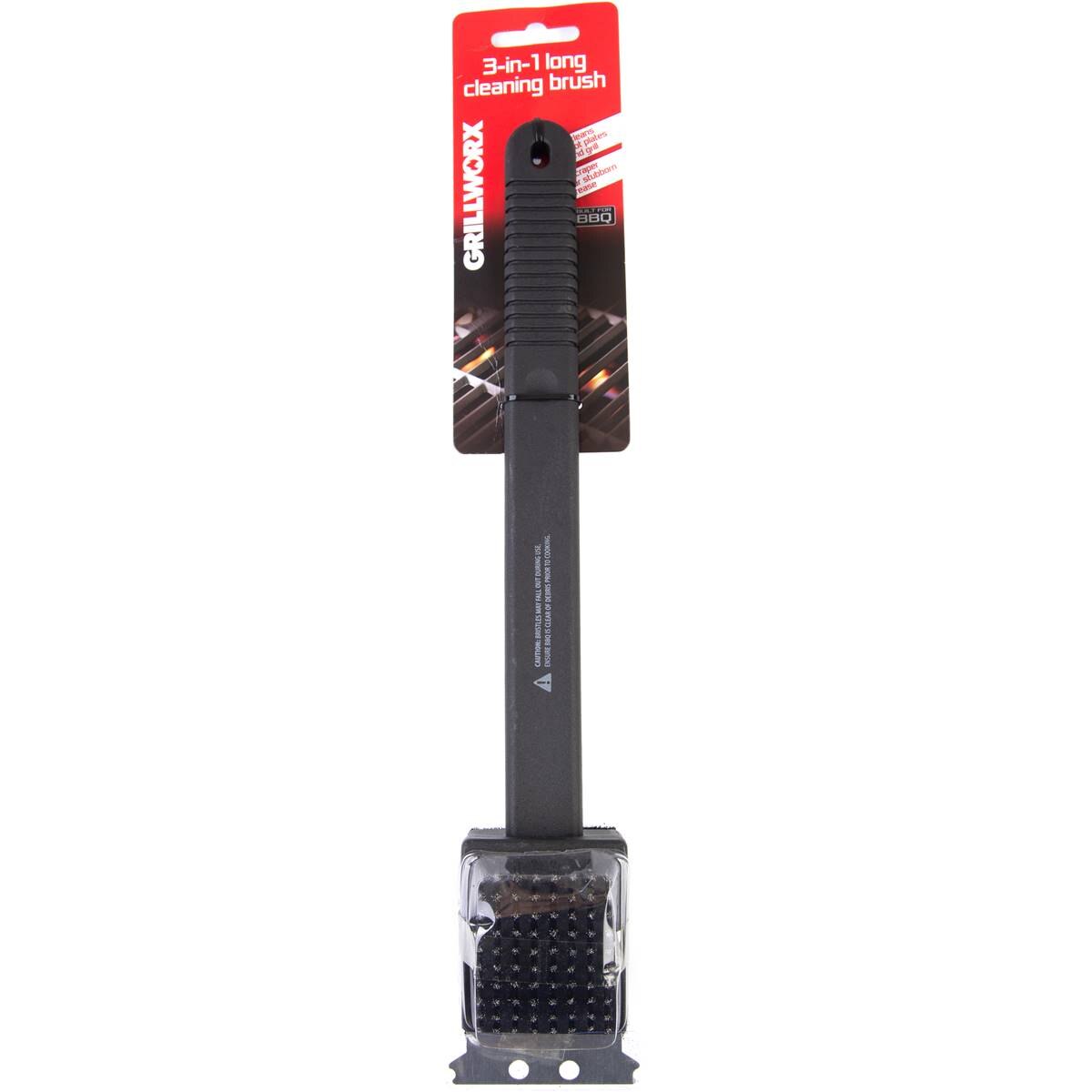 Grillworx 3 In 1 Long Cleaning Brush Each